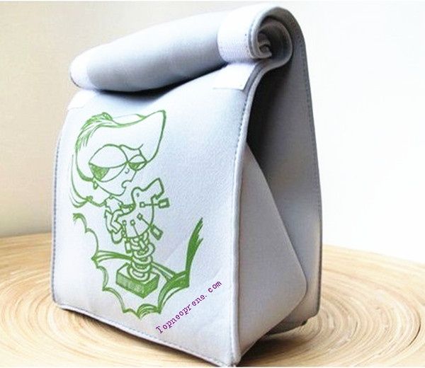 customized neoprene lunch tote bag