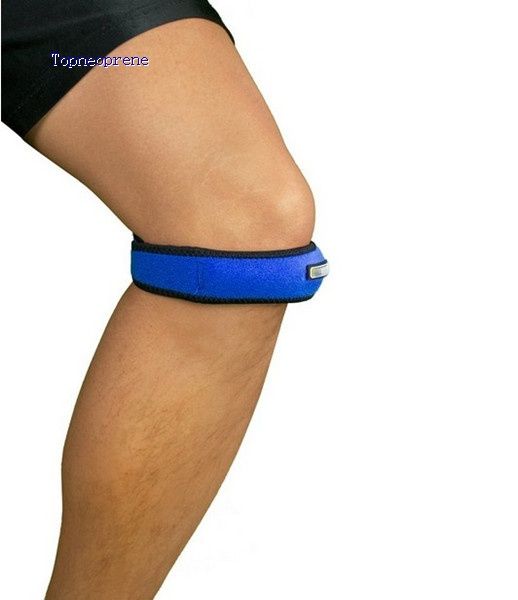 Adjustable neoprene knee strap patella band