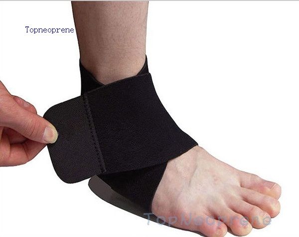 Adjustable ankle strap neoprene compression support
