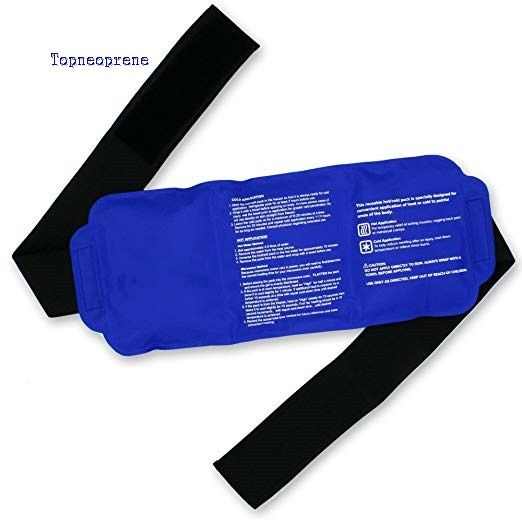 Pain Relief Flexible Ice Pack for Injuries Hot & Cold Therapy Reusable Gel Pack/Heat Wrap - Great for Back, Waist, Shoulder