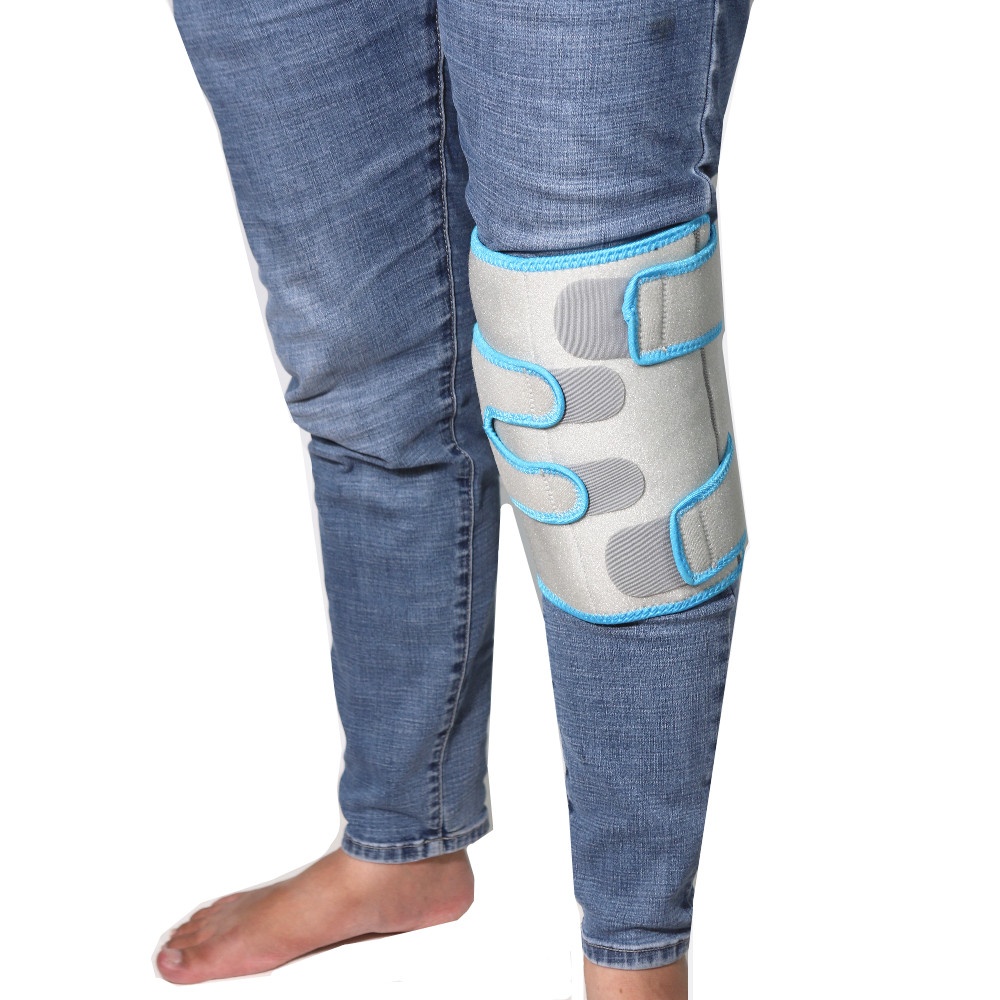 Hot & Cold Therapy Knee Support Brace - Reusable Compression Sleeve for  Bursitis Pain Relief, Meniscus Tear, Rheumatoid Arthritis, Injury Recovery,  Sprains & Swelling