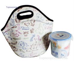 Custom neoprene picnic lunch bag tote