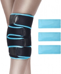 Hot & Cold Therapy Knee Support Brace - Reusable Compression Sleeve for Bursitis Pain Relief